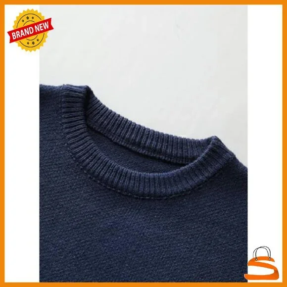 Oversized Crewneck Bear Graphic Sweater Unisex Vintage Preppy Jumper - Picture 6 of 7